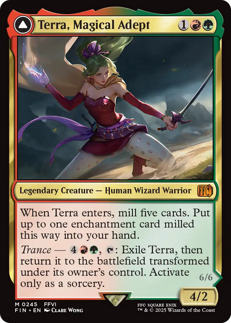 Terra, Magical Adept // Esper Terra (FIN-245) - mythic: (enchantment) - Foil
