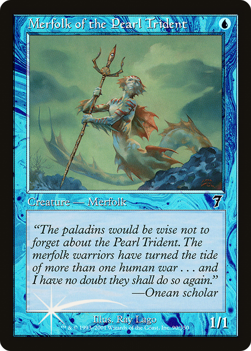 Merfolk of the Pearl Trident (7ED-90★) - common - Foil