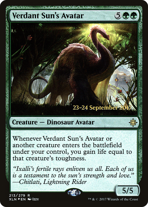 Verdant Sun's Avatar (PRE-213S) - rare - Foil