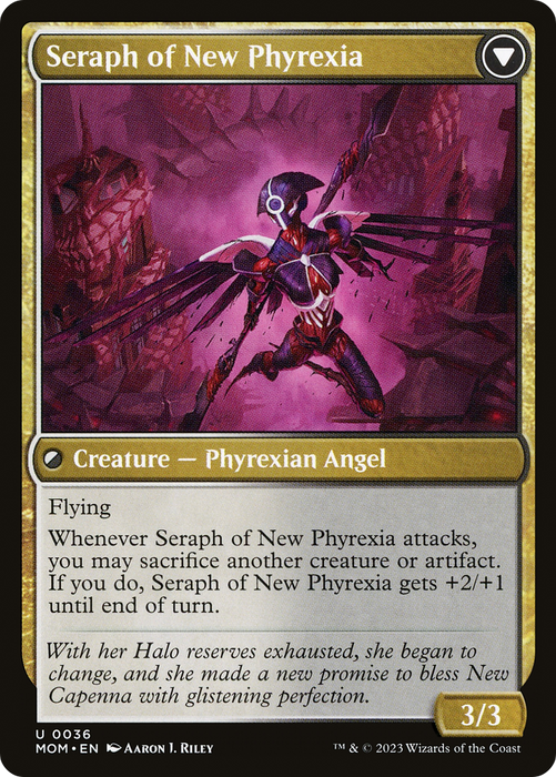 Seraph of New Capenna // Seraph of New Phyrexia (MOM-036) - uncommon - Foil