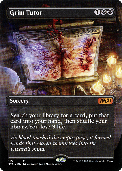 Grim Tutor (M21-315) - mythic (Borderless)