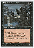 Bog Wraith (4ED-124) - uncommon
