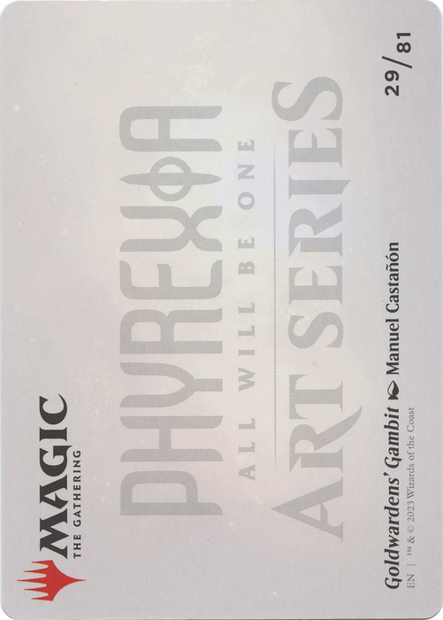 Goldwardens' Gambit // Goldwardens' Gambit (AONE-029) - common (Borderless) - Foil