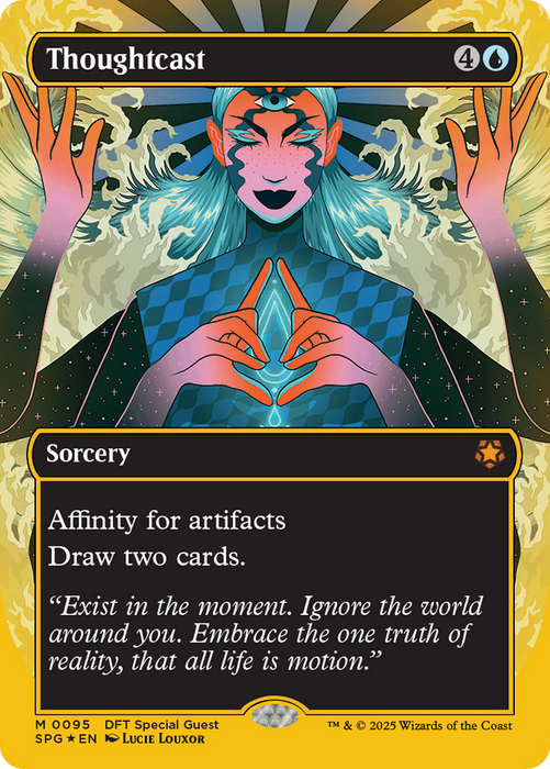 Thoughtcast (SPG-095) - mythic (Borderless) - Foil