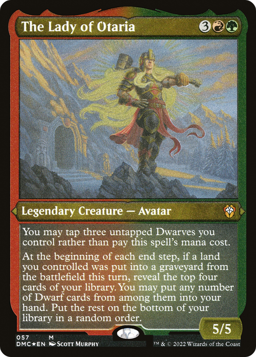 The Lady of Otaria (DMC-057) - mythic - Etched Foil