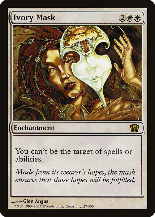 Ivory Mask (8ED-27★) - rare - Foil