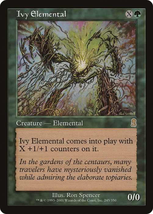 Ivy Elemental (ODY-245) - rare - Foil