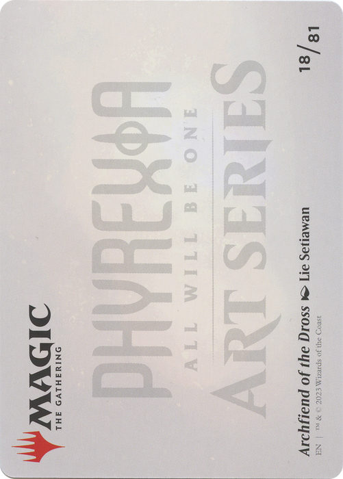 Archfiend of the Dross // Archfiend of the Dross (AONE-018) - common (Borderless)