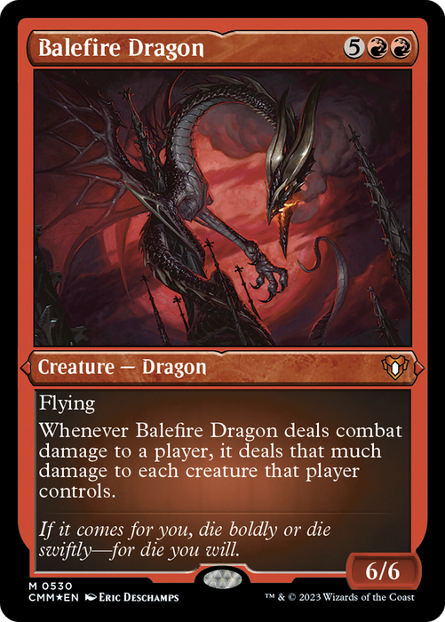 Balefire Dragon (CMM-530) - mythic - Etched Foil