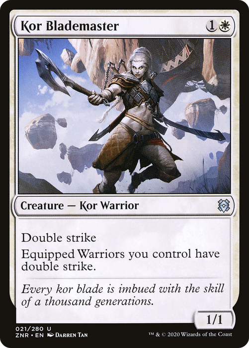 Kor Blademaster (ZNR-021) - uncommon - Foil