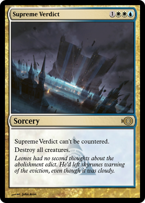 Supreme Verdict (PRM-46879) - rare - Foil
