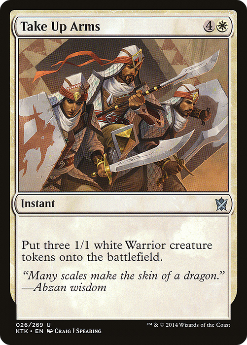 Take Up Arms (KTK-026) - uncommon - Foil