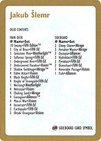 Jakub Šlemr Decklist (WCD-JS0B) - common