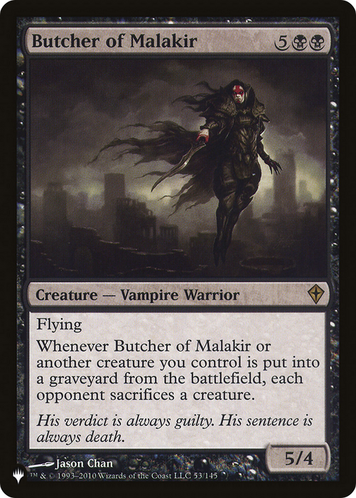 Butcher of Malakir (LIST-WWK-53) - rare