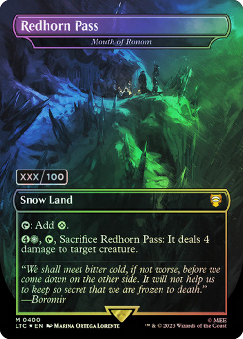 Mouth of Ronom (LTC-400Z) - mythic / Redhorn Pass (Borderless) - Foil
