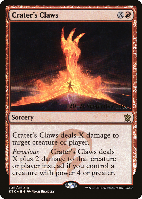 Crater's Claws (PRE-106S) - rare - Foil