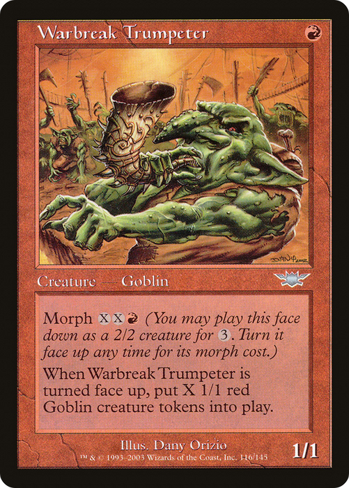 Warbreak Trumpeter (LGN-116) - uncommon - Foil