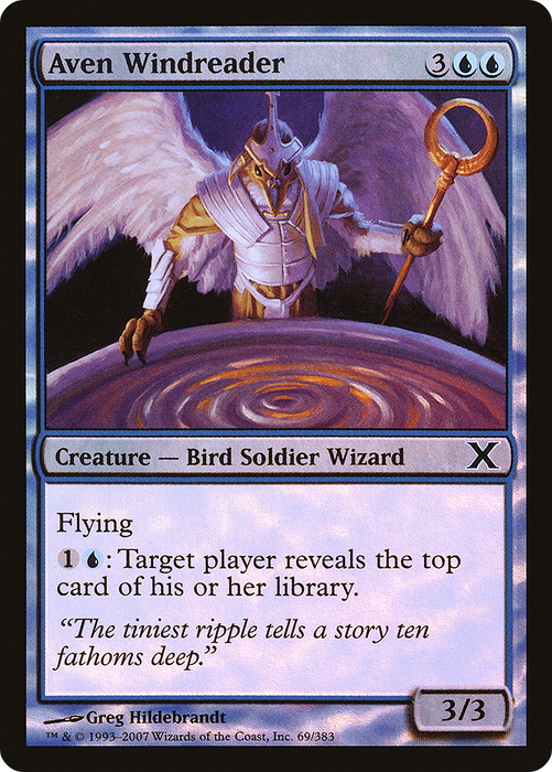 Aven Windreader (10E-69★) - common - Foil