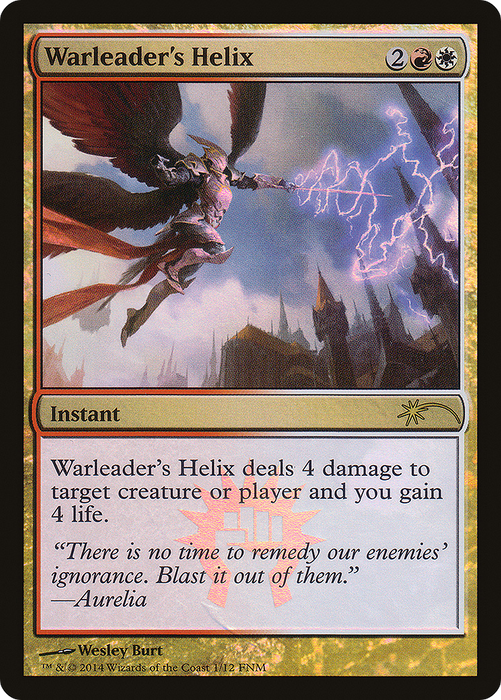 Warleader's Helix (FNM-001) - rare - Foil