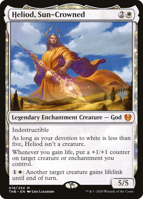 Heliod, Sun-Crowned (PPTHB-18P) - mythic: (enchantment)