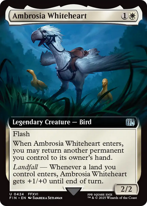 Ambrosia Whiteheart (Extended Art) (FIN-424) - uncommon - Foil