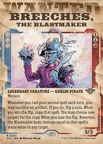 Breeches, the Blastmaker (OTJ-292) - rare: (Showcase) (Borderless) - Foil