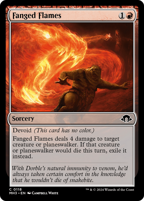 Fanged Flames (MH3-118) - common: (devoid)