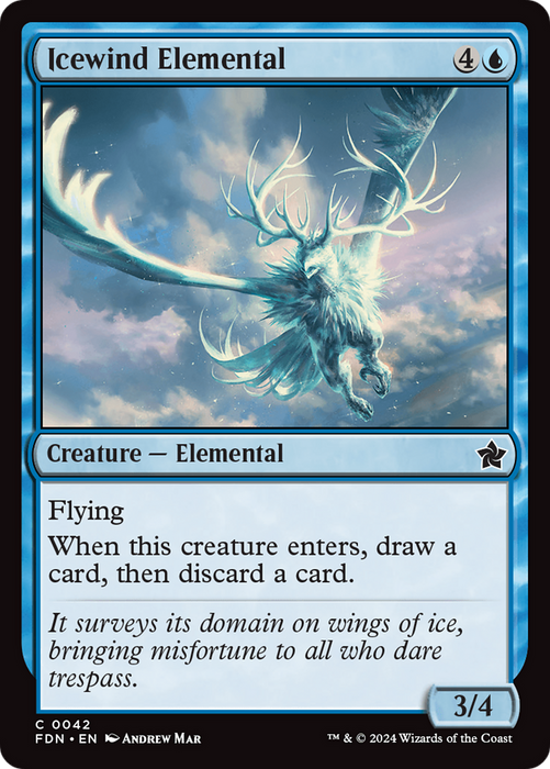 Icewind Elemental (FDN-042) - common