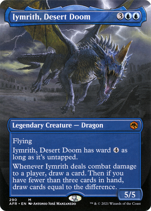 Iymrith, Desert Doom (AFR-290) - mythic (Borderless) - Foil