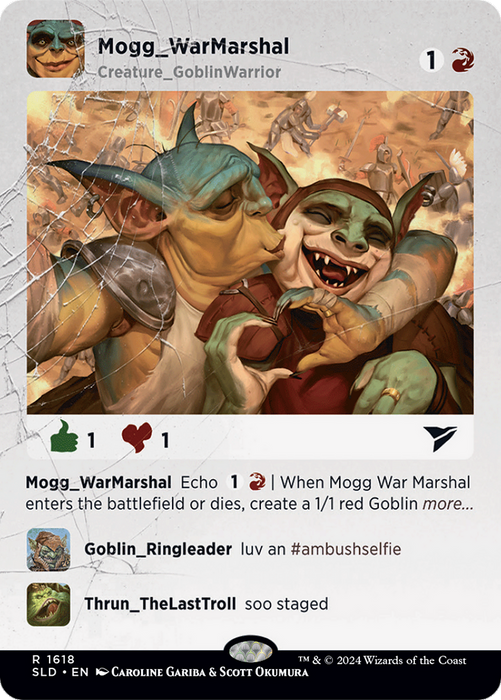 Mogg War Marshal (SLD-1618) - rare (Borderless)