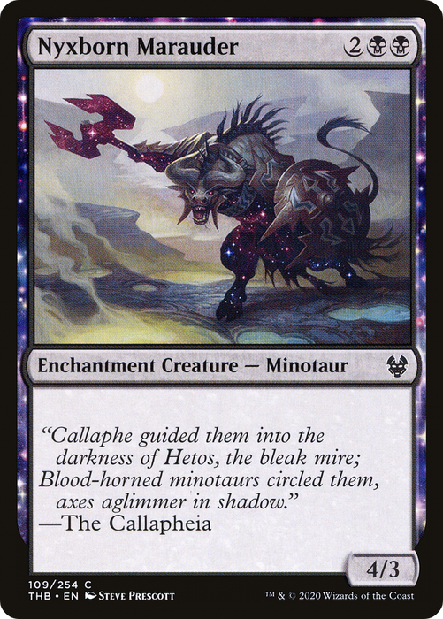 Nyxborn Marauder (THB-109) - common: (enchantment) - Foil