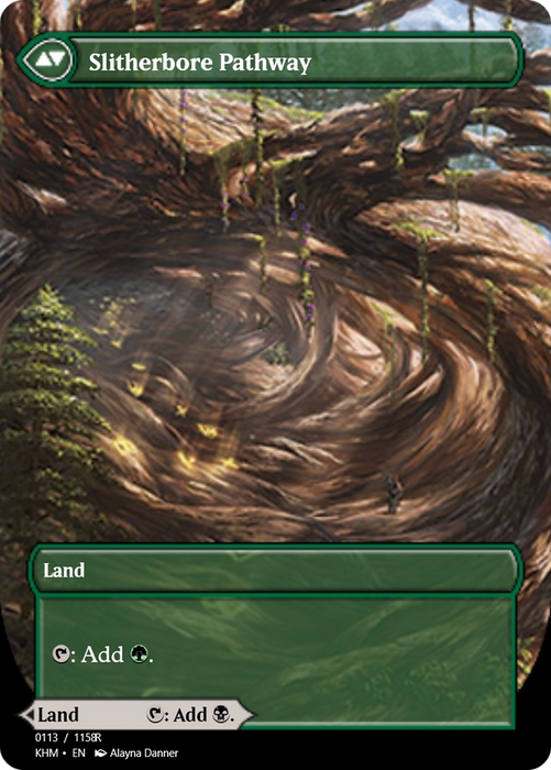 Darkbore Pathway // Slitherbore Pathway (PRM-88406) - rare - Foil