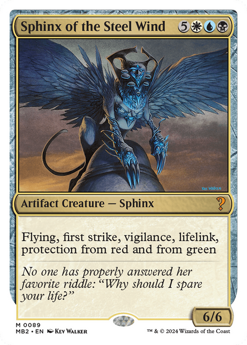 Sphinx of the Steel Wind (MB2-089) - mythic