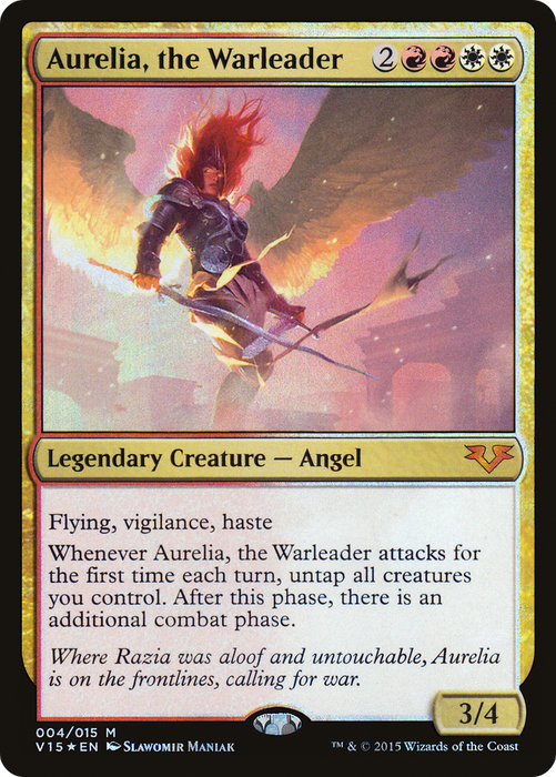Aurelia, the Warleader (V15-004) - mythic - Foil