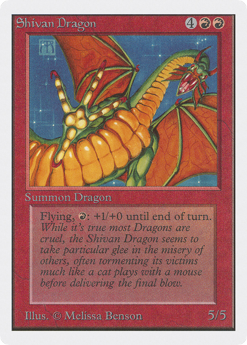 Shivan Dragon (2ED-175) - rare