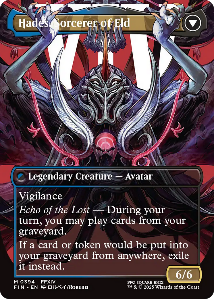 Emet-Selch, Unsundered // Hades, Sorcerer of Eld (FIN-394) - mythic (Borderless)