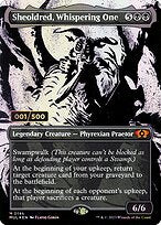 Sheoldred, Whispering One (MUL-146Z) - mythic: (Showcase) (Borderless) - Foil