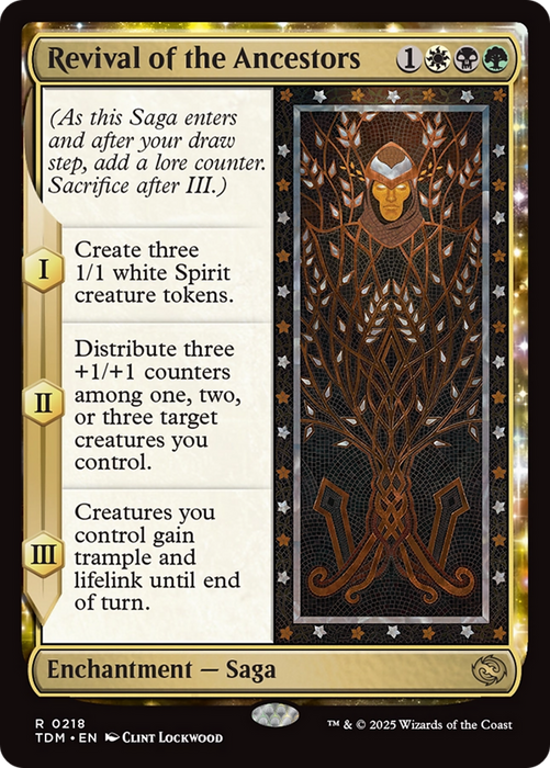 Revival of the Ancestors (TDM-218) - rare: (enchantment) - Foil