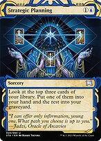Strategic Planning (STA-020) - uncommon: (Showcase) (Borderless) - Etched Foil
