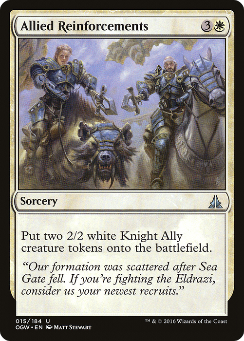 Allied Reinforcements (OGW-015) - uncommon - Foil