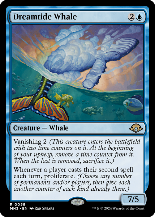 Dreamtide Whale (MH3-059) - rare - Foil