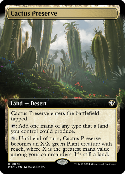 Cactus Preserve (OTC-076) - rare: (Extended Art)