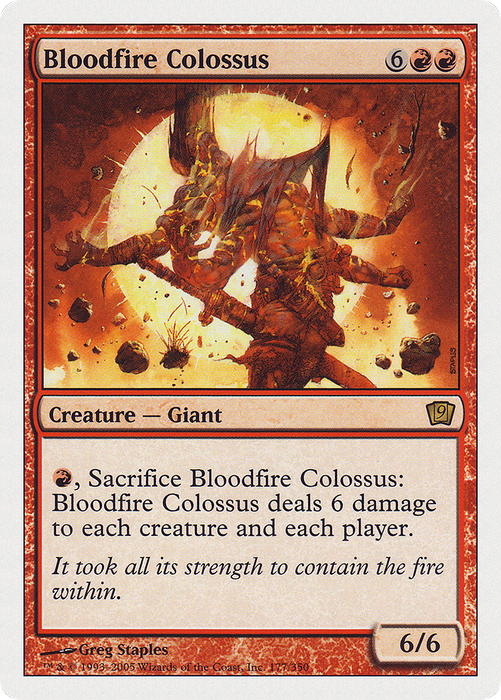 Bloodfire Colossus (9ED-177) - rare