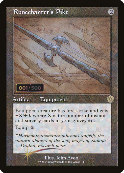 Runechanter's Pike (BRR-111Z) - rare - Foil