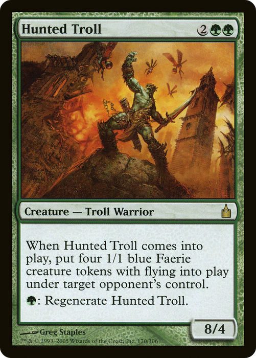 Hunted Troll (RAV-170) - rare - Foil
