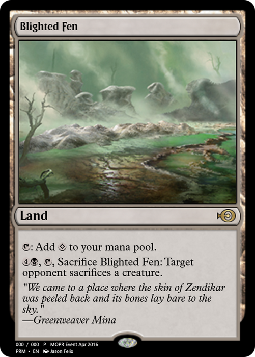 Blighted Fen (PRM-60464) - rare - Foil