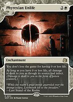 Phyrexian Unlife (WOT-011) - rare: (Showcase) (Borderless) - Foil