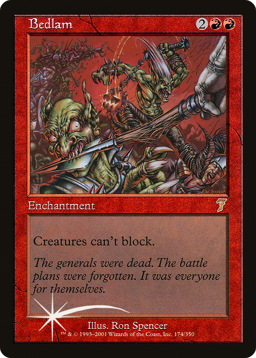 Bedlam (7ED-174★) - rare - Foil