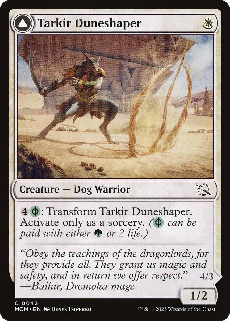 Tarkir Duneshaper // Burnished Dunestomper (MOM-043) - common - Foil