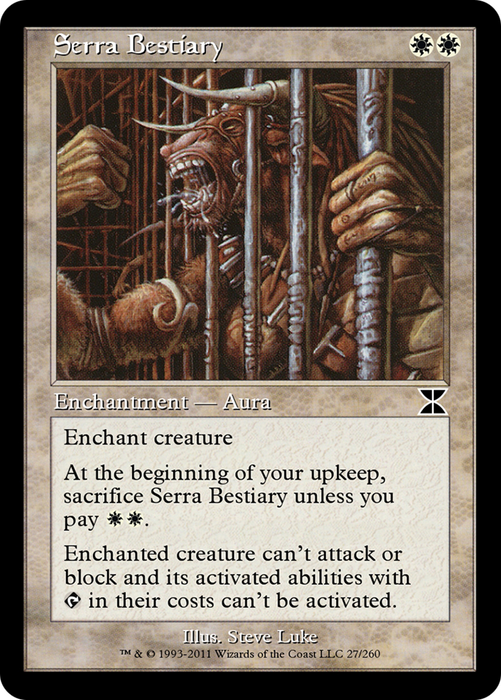 Serra Bestiary (ME4-027) - common - Foil